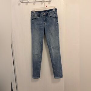 Old Navy Power Slim Straight High Rise Blue Jeans Woman’s Size 2
